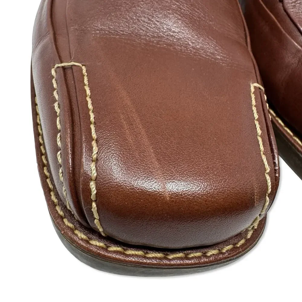 Sandro Moscoloni Vineyard Men’s Brown Leather Lace-Up Shoes 9.5D Brazil